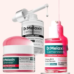 Korean Dr. Melaxin Peel Shot White And Black Rice Exfoliating Essence, Pink Serum, Gentle Exfoliation, Softening, Moisturizing
